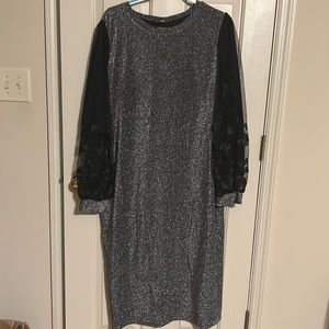 SHEIN silver maxi dress